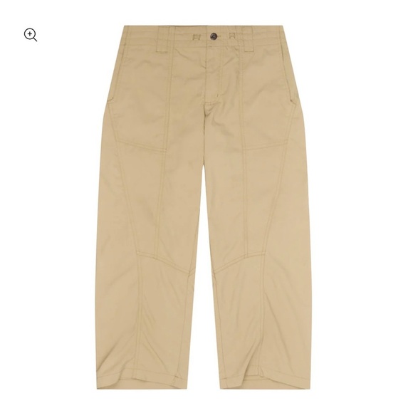 Patagonia Pants Womens 10 Khaki Intercontinental Capri Drawstring Hiking - Picture 1 of 6